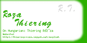 roza thiering business card